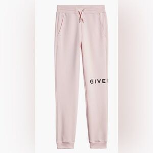 Givenchy Kids' 4G Logo Fleece Joggers in Marshmallow size 12 plus